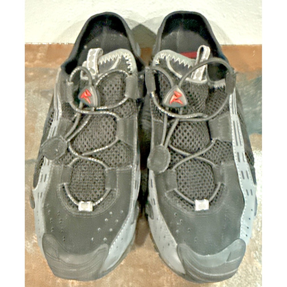 ECCO Receptor Womens 37 US 6-6.5 Black Slip On Mule Sneakers Toggle Lace